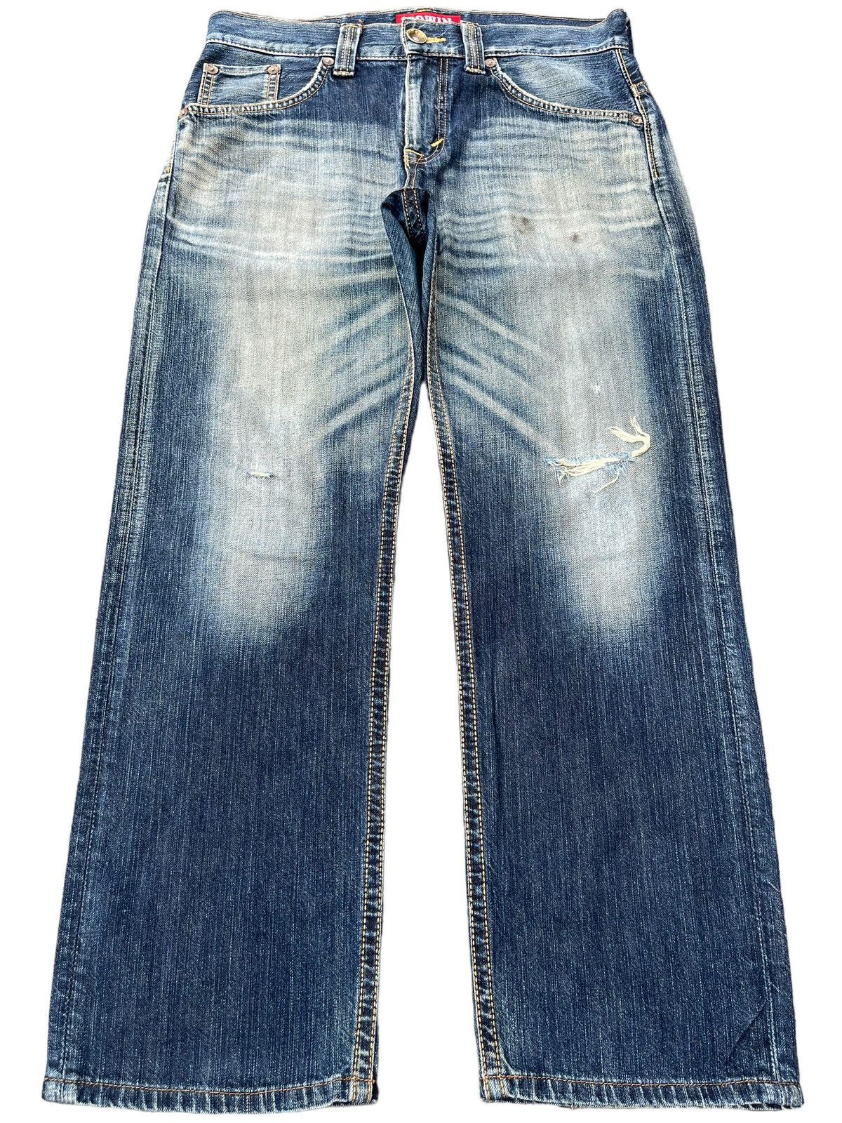 Edwin Vintage Japanese Brand Edwin Distressed Wide Leg Jeans Size US 34 / EU 50 - 1 Thumbnail