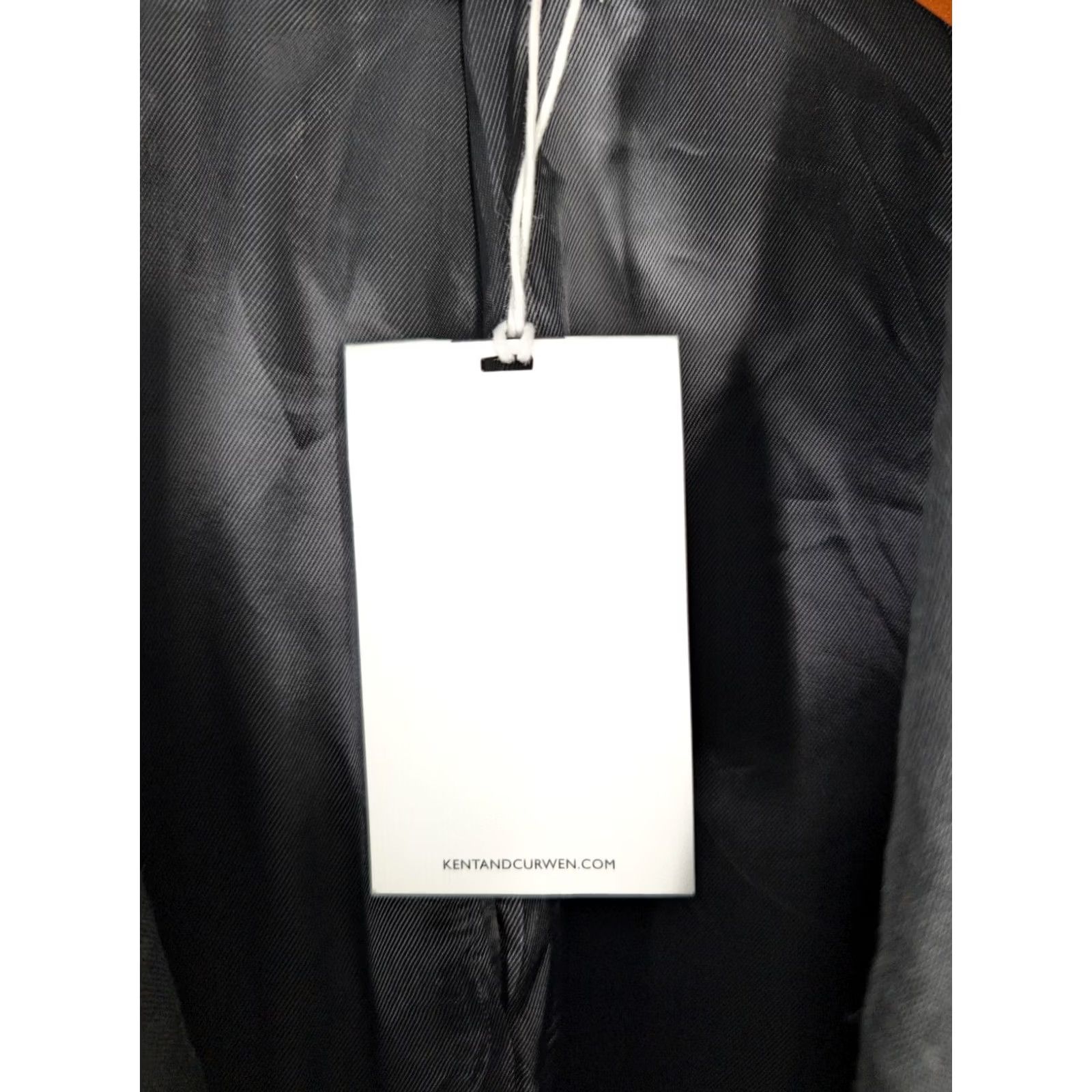 Vintage Kent & Curwen Blazer Tuxedo Linen 42R Black Men Regular Jacket NWT Italy 52 Size 42R - 7 Thumbnail
