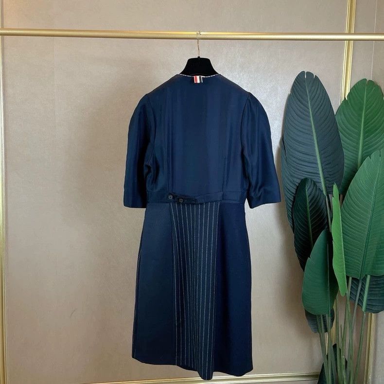 Thom Browne Thom Browne Blue striped dress Size S / US 4 / IT 40 - 2 Thumbnail