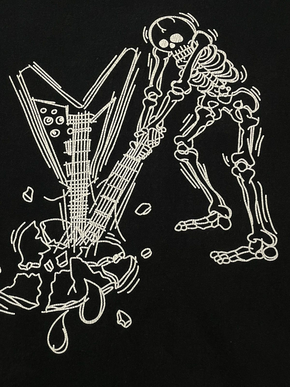 Japanese Brand Vintage Japan Designer Number Nine Skeleton Smash Guitar Tee Size US M / EU 48-50 / 2 - 7 Thumbnail