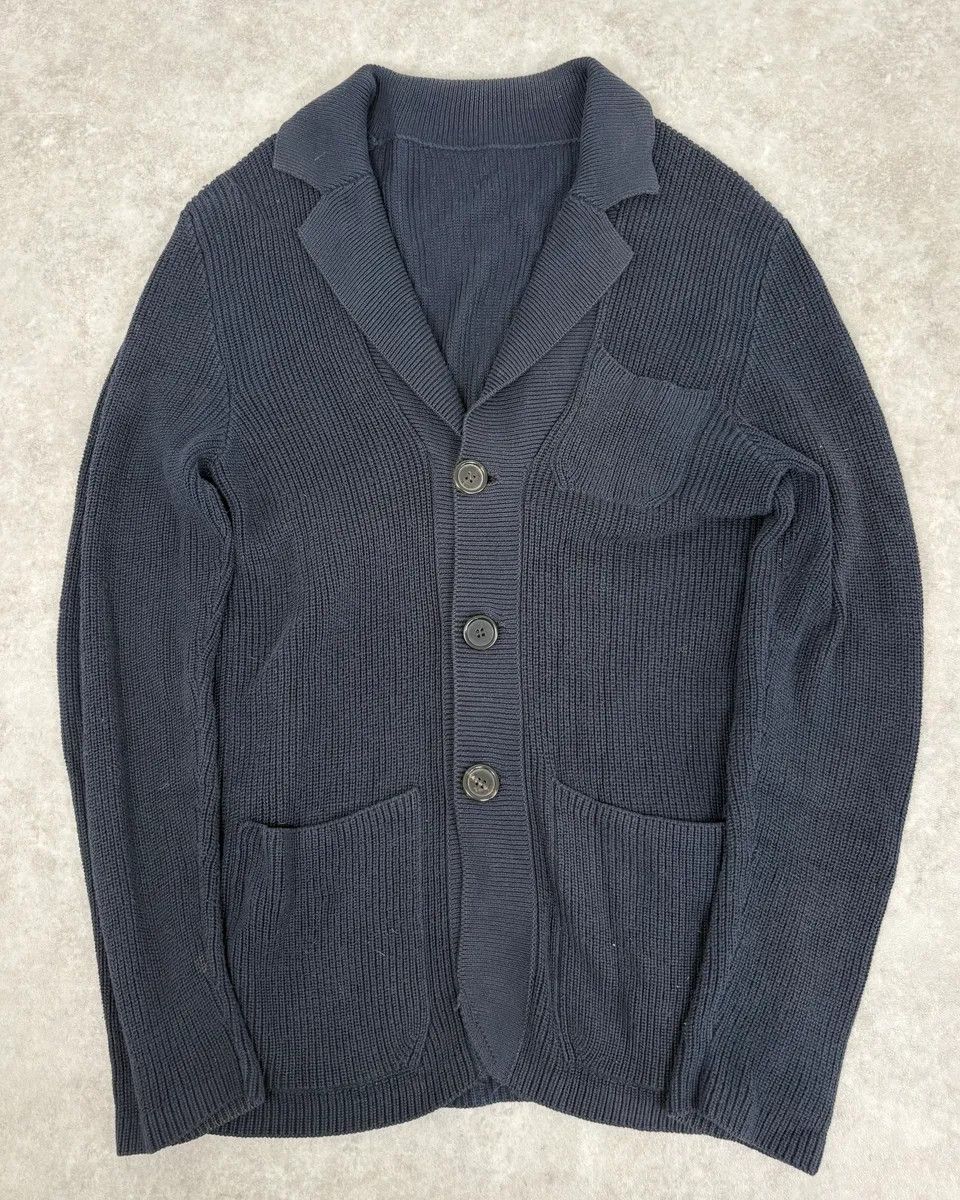 Prada AW2011 Prada Navy Wool Cardigan Sweater Size US S / EU 44-46 / 1 - 1 Thumbnail