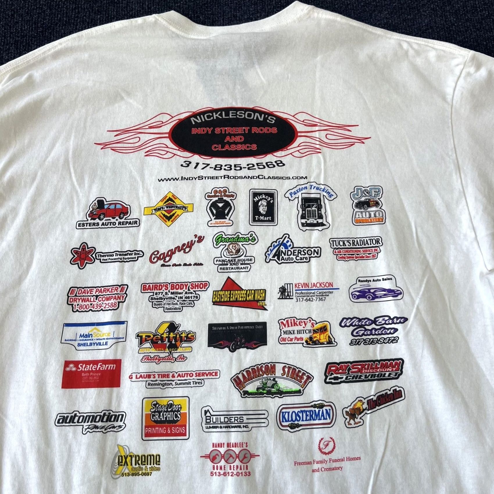 Gildan Shelby Shifters Classic Car Show Shirt Mens XL White 2011 Gildan Muscle Car Tee Size US XL / EU 56 / 4 - 7 Thumbnail