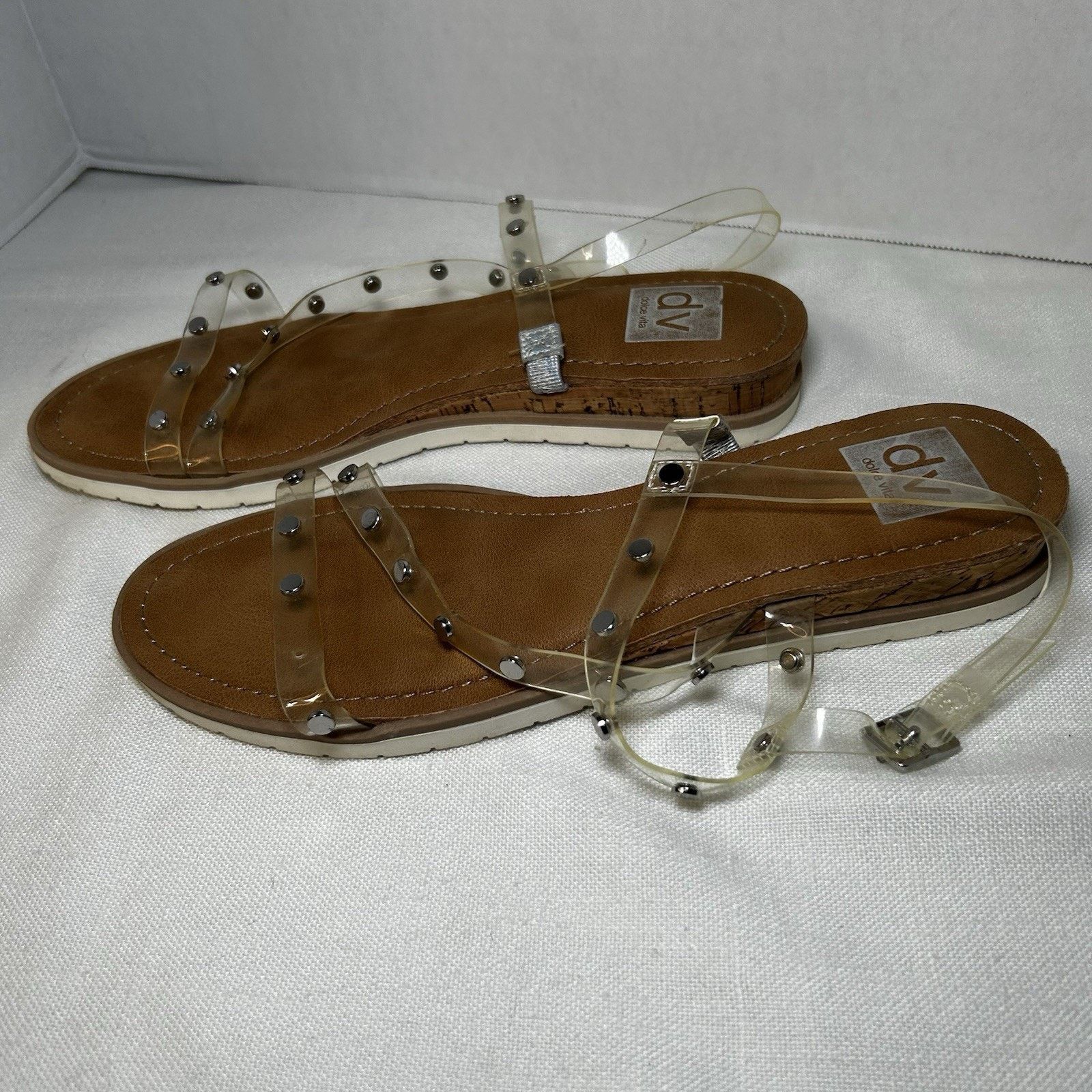 Dolce Vita Dolce Vita DV Sandals sz 9 Clear Straps Buckle Comfy Casual Size US 9 / IT 39 - 4 Thumbnail
