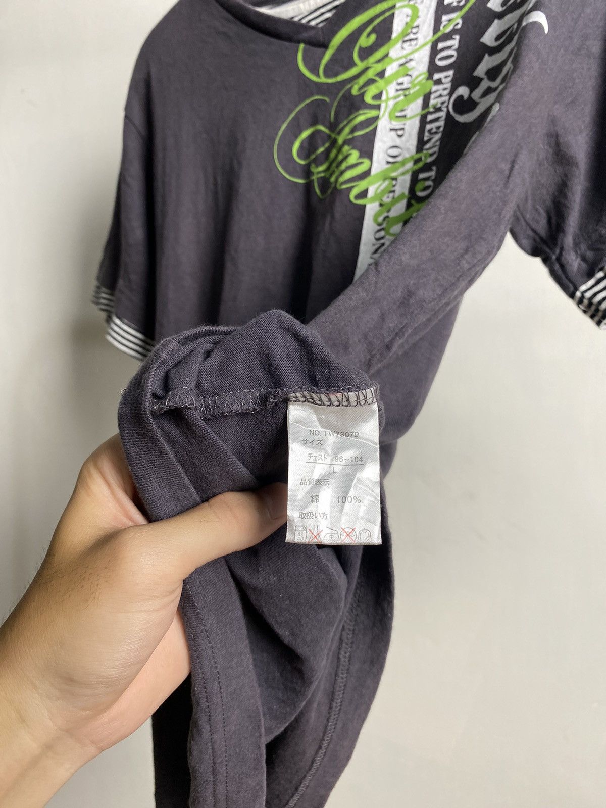 Beauty Beast × If Six Was Nine × Japanese Brand Desio Double Layer Poem Rock Tshirt Size US M / EU 48-50 / 2 - 7 Thumbnail