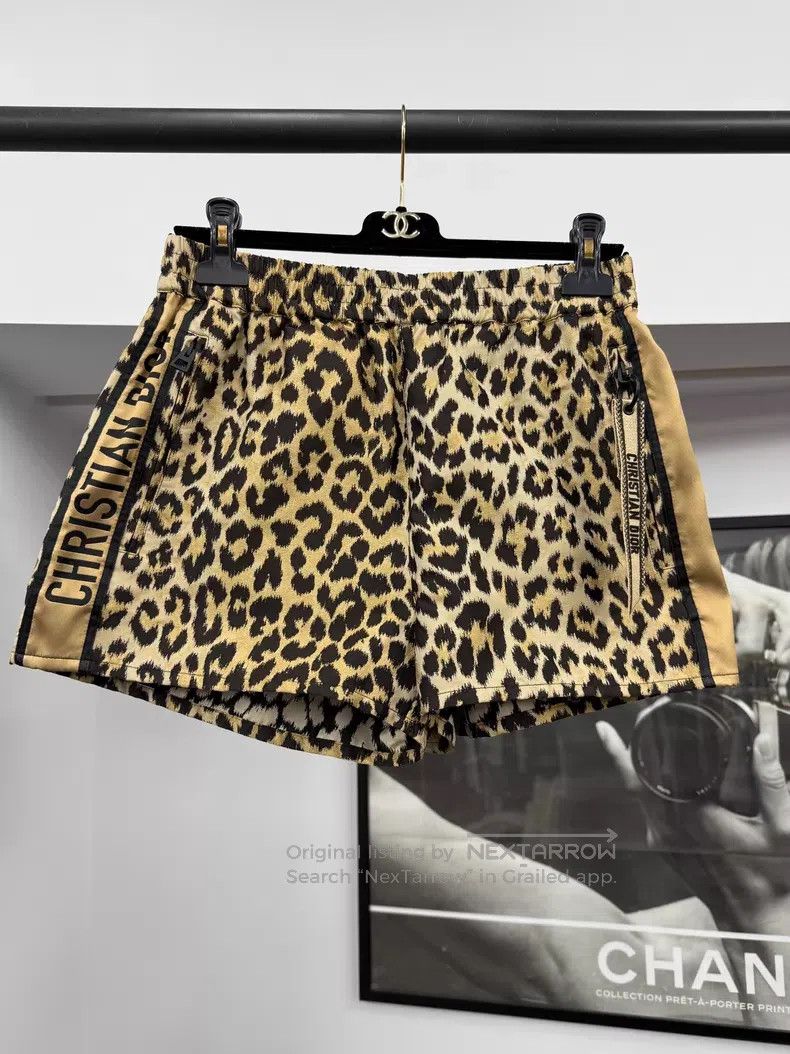 Dior Dior Leopard-print shorts Size 24" / US 00 / IT 34 - 1 Thumbnail