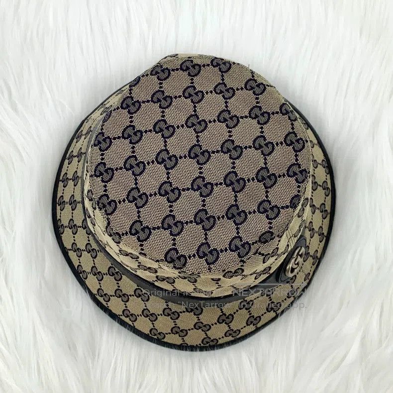 Gucci gucci SizeM Ebony logo jacquard full print casual fisherman Size ONE SIZE - 5 Thumbnail