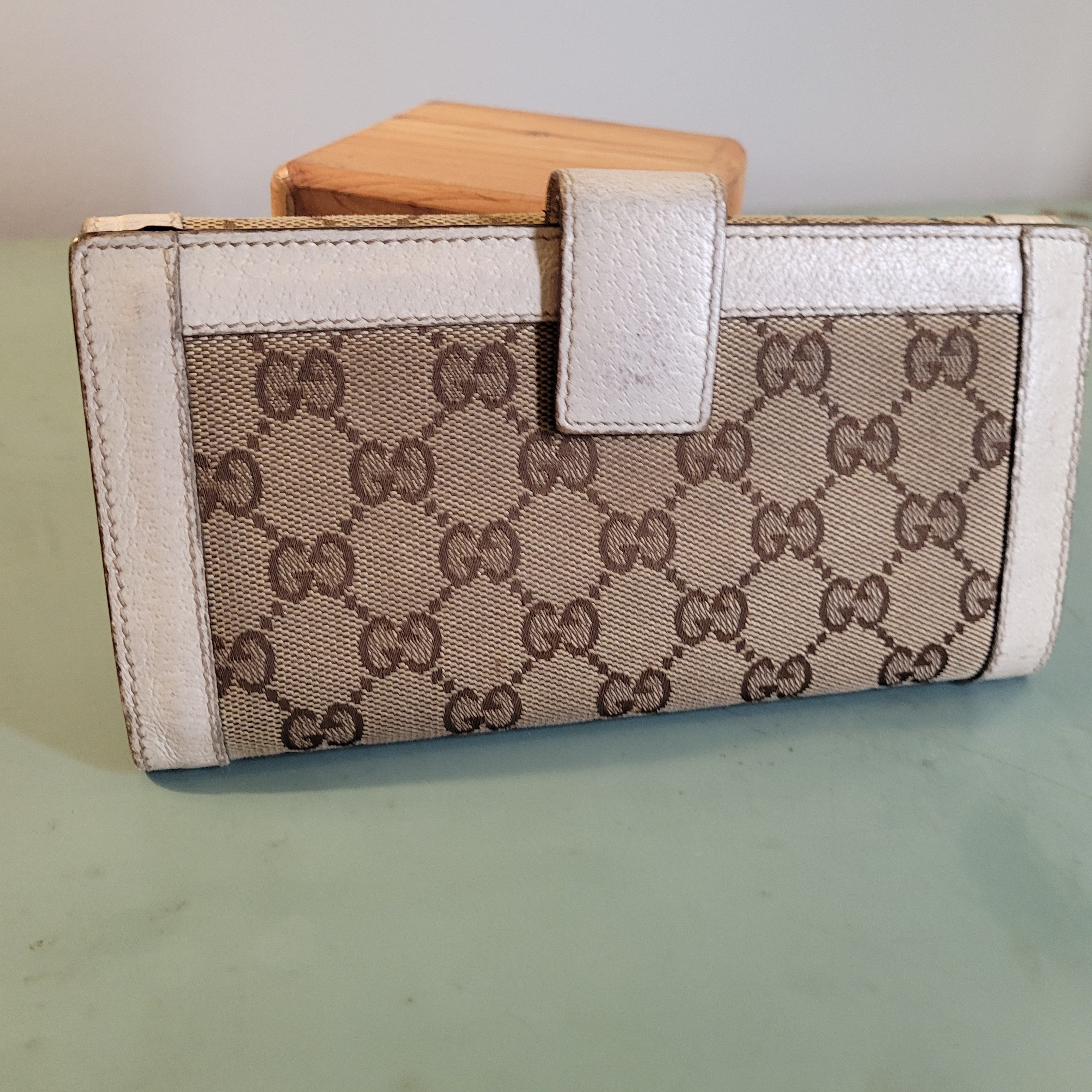 Gucci Gucci Studded Canvas and Leather Long Wallet Size ONE SIZE - 3 Thumbnail