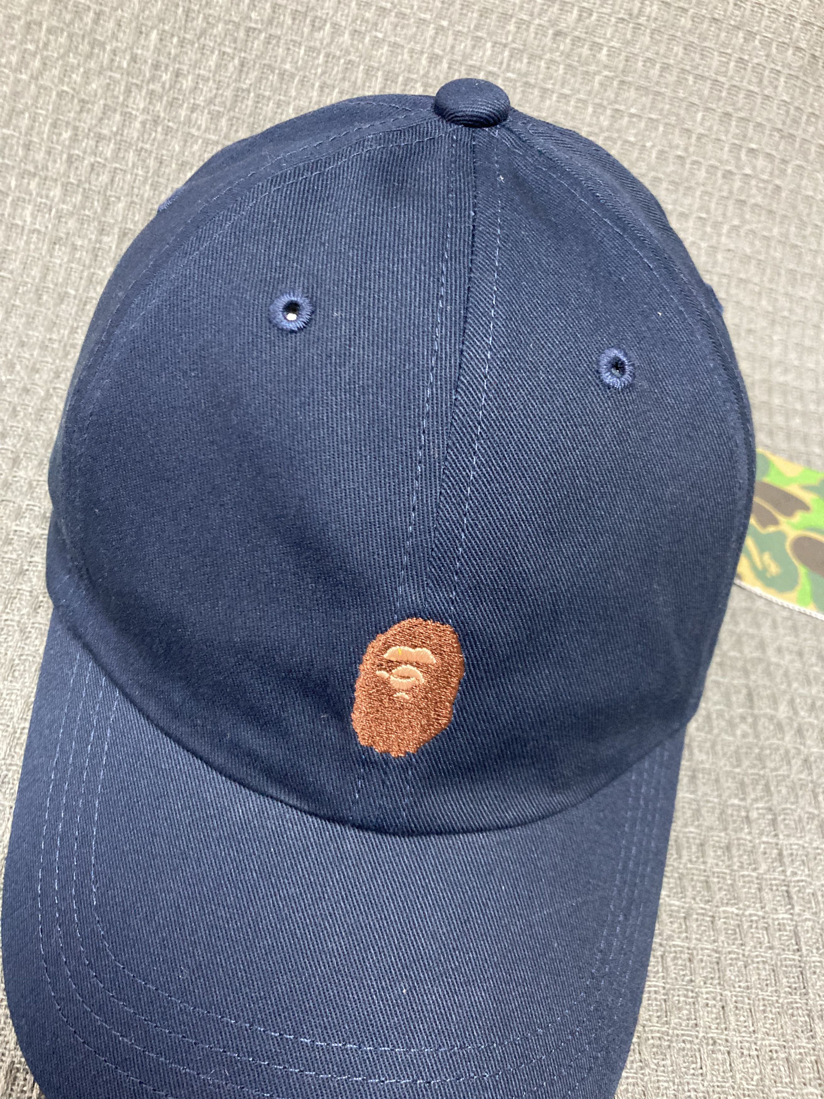 Japanese Brand BAPE Ape Head One Point Panel Cap 'Navy' Size ONE SIZE - 4 Thumbnail