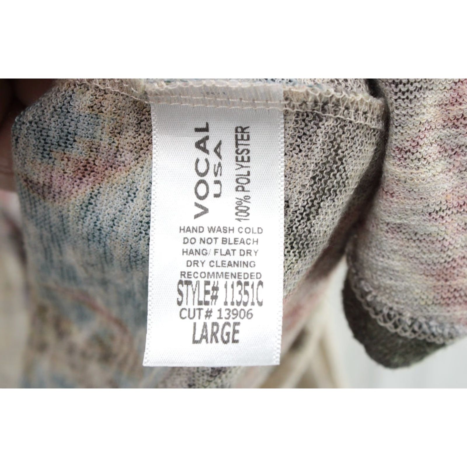 Vintage Vocal Cardigan Sweater Women's Large Beige Southwestern Print Y2K Boho Soft Cardigan Sweater Size L / US 10 / IT 46 - 4 Thumbnail