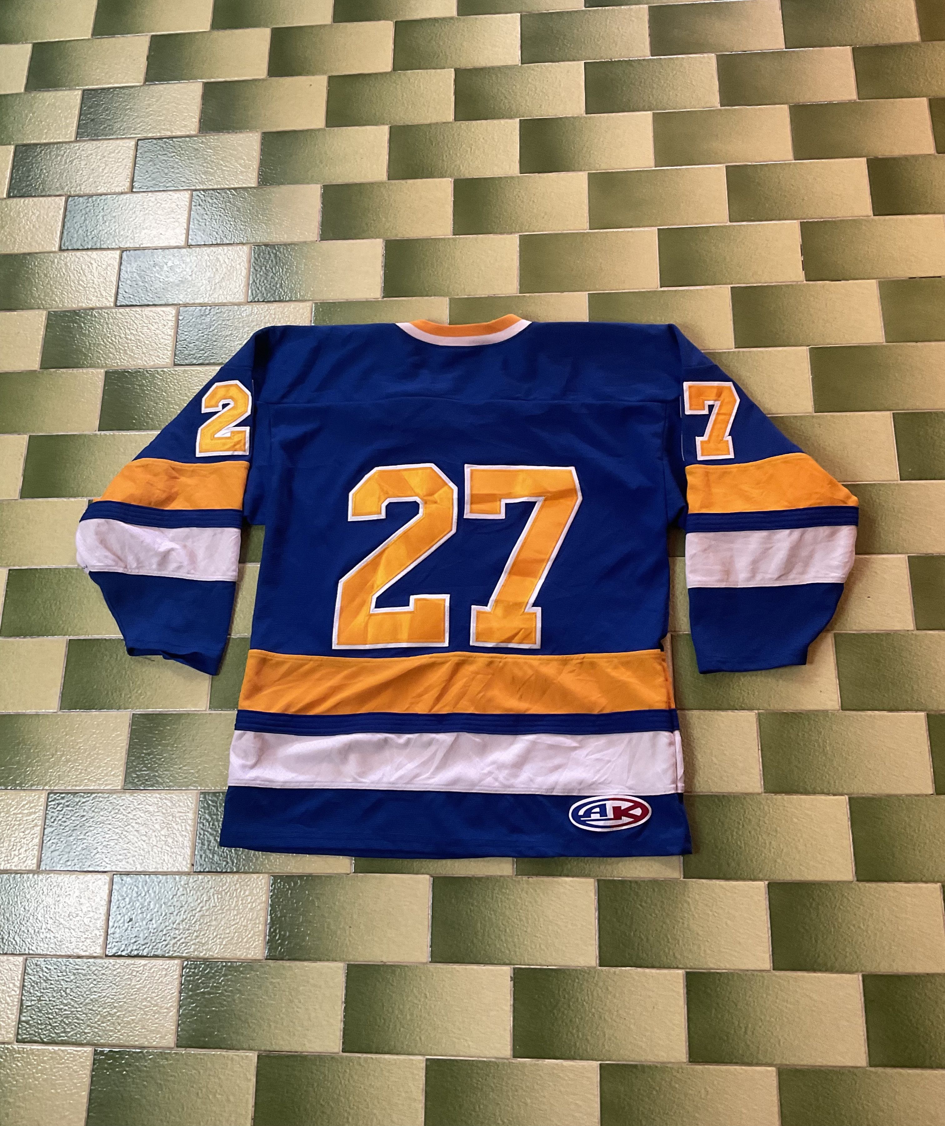 NHL Rhode Island Jr. Blues #27 Ice Hockey Jersey Stitched Size US M / EU 48-50 / 2 - 2 Thumbnail