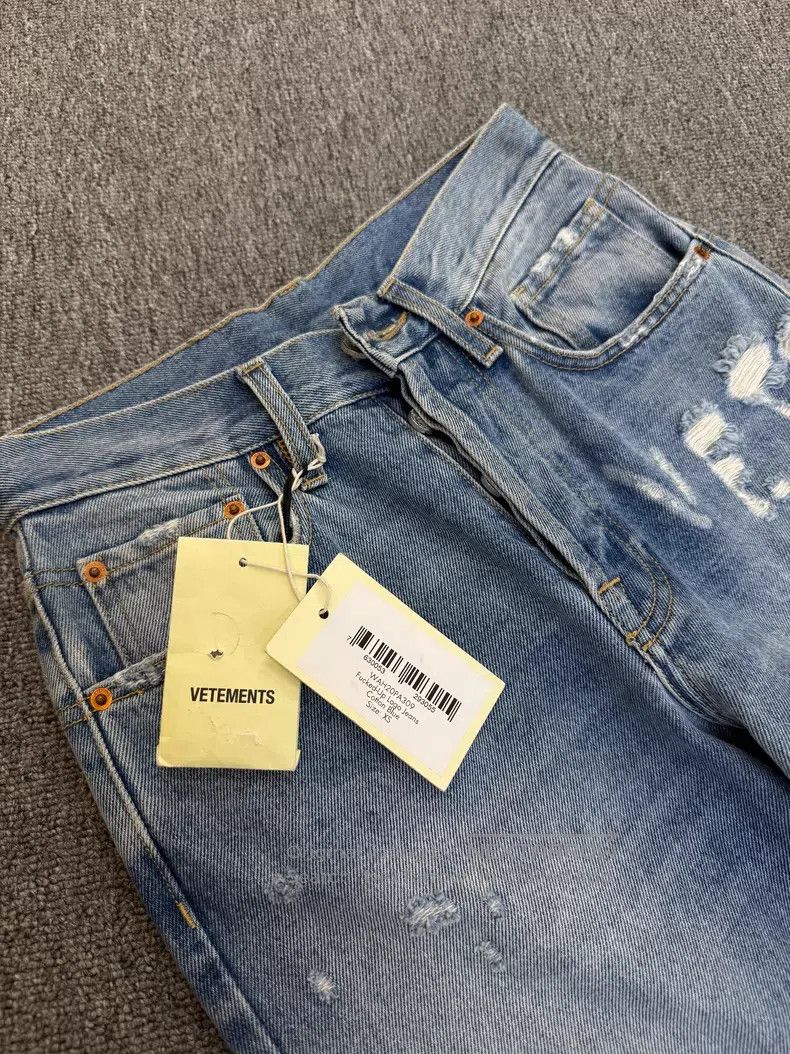 Vetements VETEMENTS Size XS Ladies Ripped Denim Jeans Size 23" - 5 Thumbnail