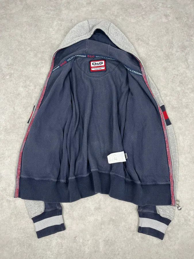 Dolce & Gabbana AW2007 Dolce & Gabbana Grey Royal College Zip-up Hoodie Size US M / EU 48-50 / 2 - 8 Thumbnail