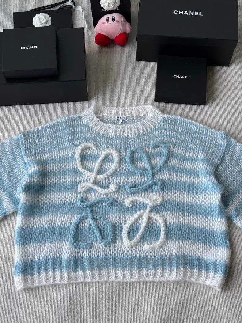 Loewe Loewe Blue Mohair Sweater Size S / US 4 / IT 40 - 1 Thumbnail