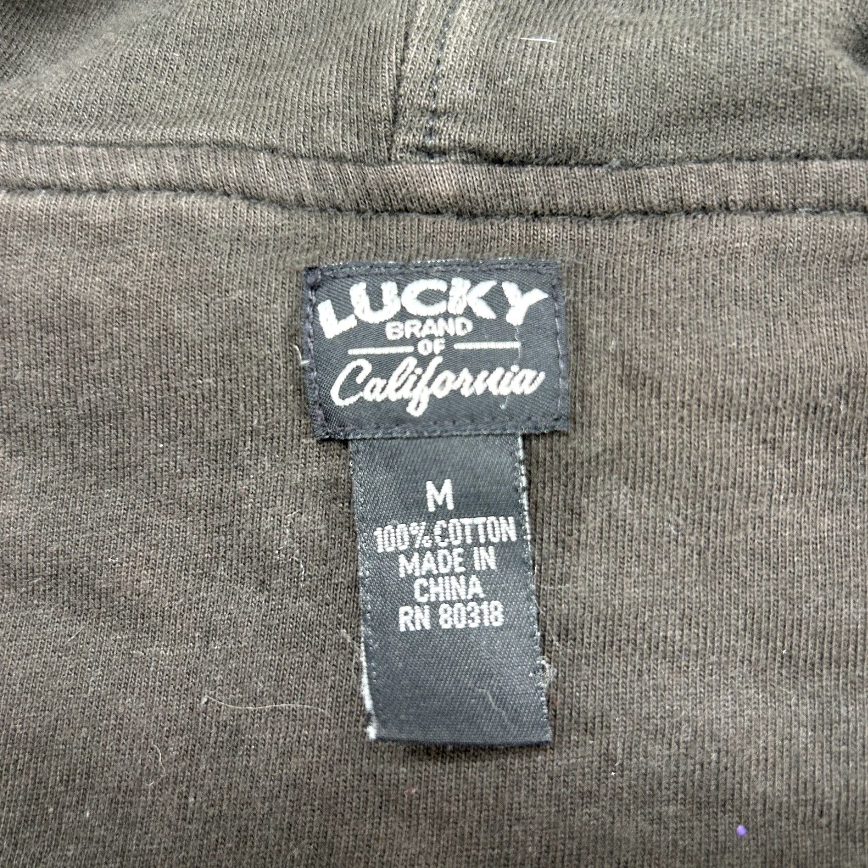 Lucky Brand VINTAGE Lucky Brand Hoodie Women M Black Full Zip Love Rally Moto City Wings Y2K 90s City Womens Size M / US 6-8 / IT 42-44 - 7 Thumbnail