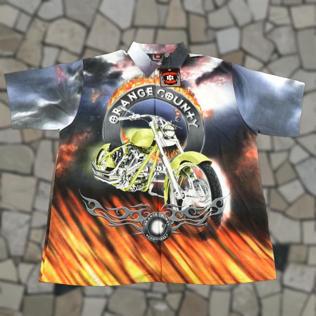 Vintage VINTAGE Orange County Choppers Shirt Mens XL All Over Print AOP Deadstock Y2K Size US XL / EU 56 / 4 - 1 Thumbnail