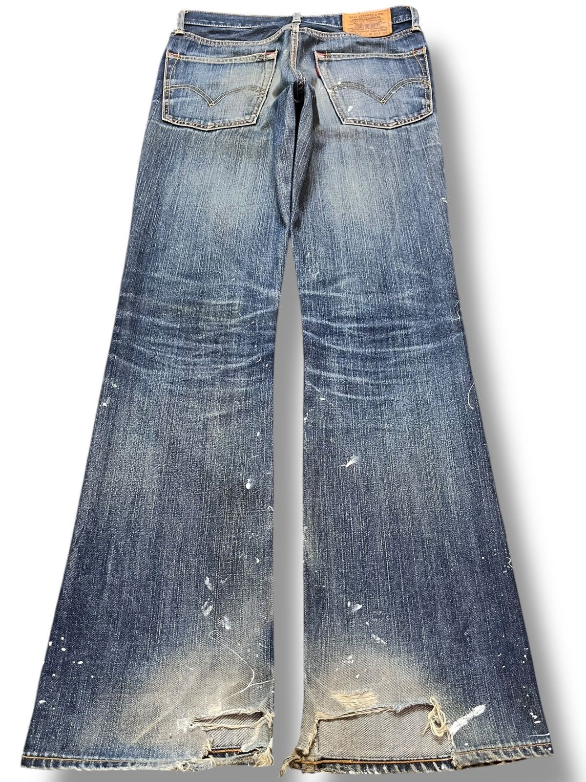 Levi's Vintage Clothing Vintage Levi’s 707 Flare Paint Splatter Denim Size US 30 / EU 46 - 5 Thumbnail