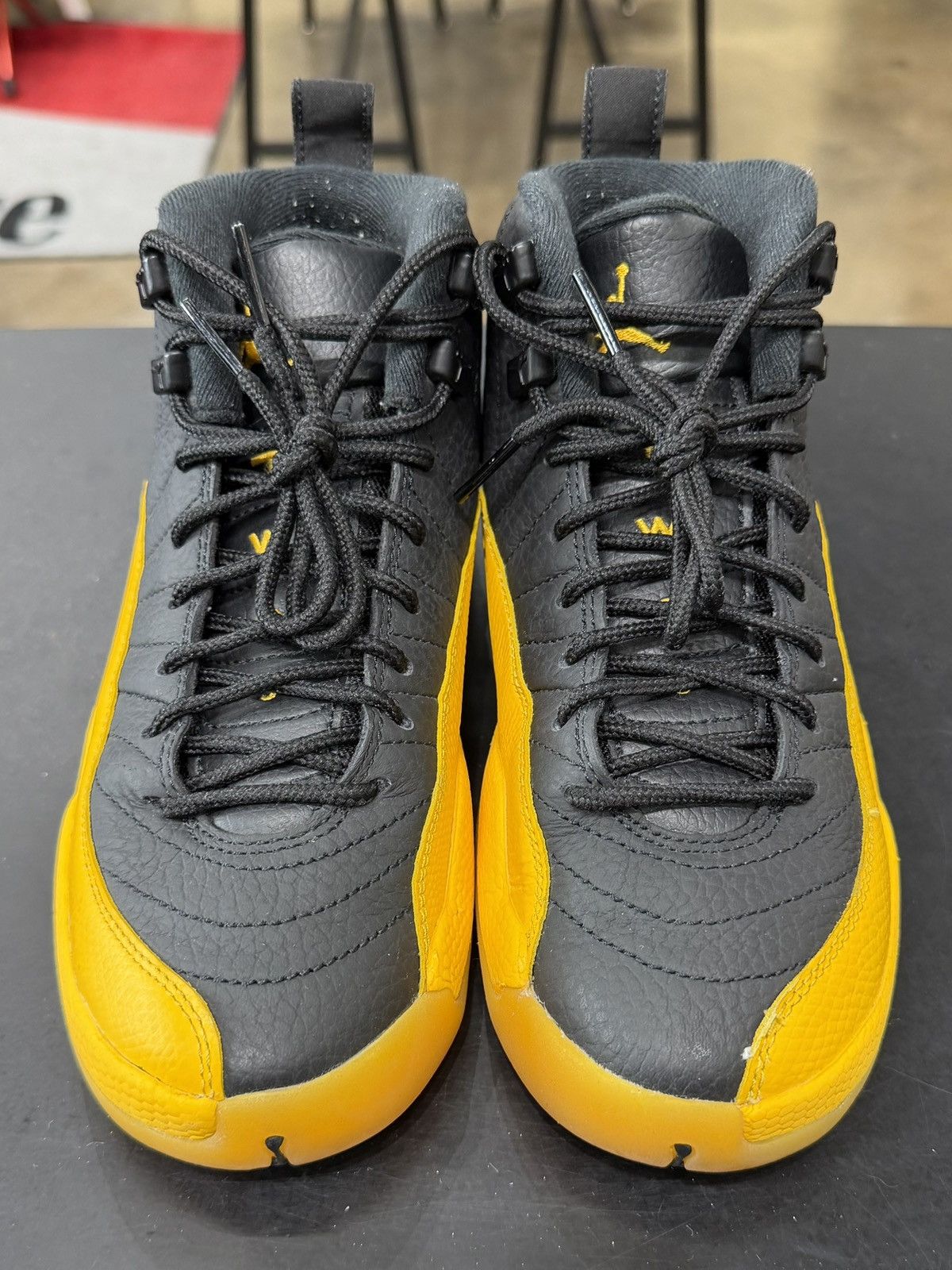 Jordan Brand Air Jordan 12 Black University Gold Size 4Y (2020) Size US 5 / EU 37 - 2 Thumbnail