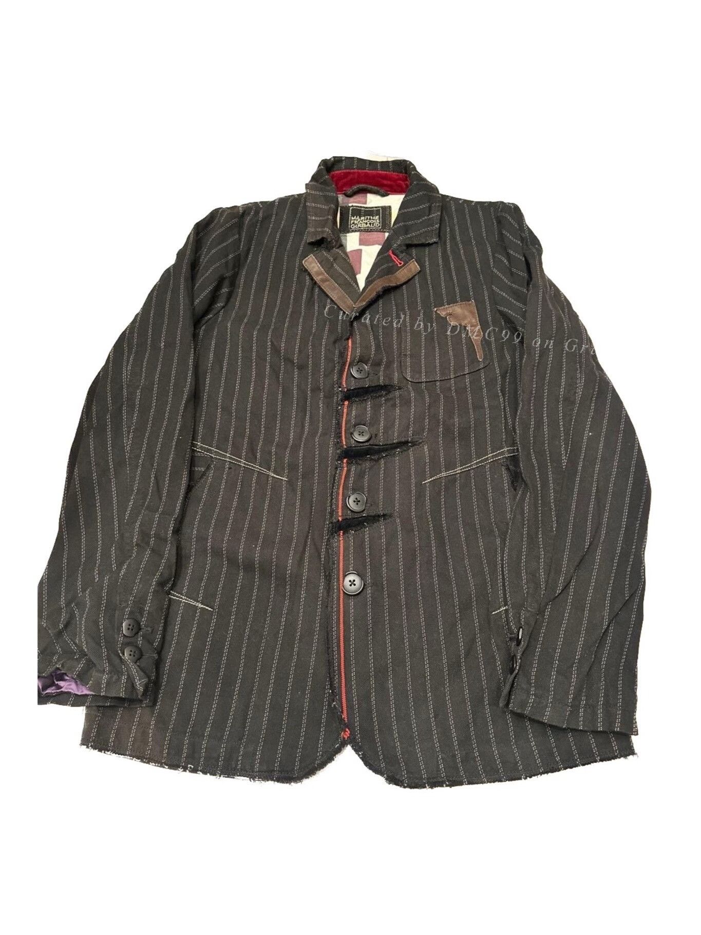 Marithe + Francois Girbaud Marithe Francois Girbaud Vintage Striped Jacket Size US L / EU 52-54 / 3 - 1 Thumbnail