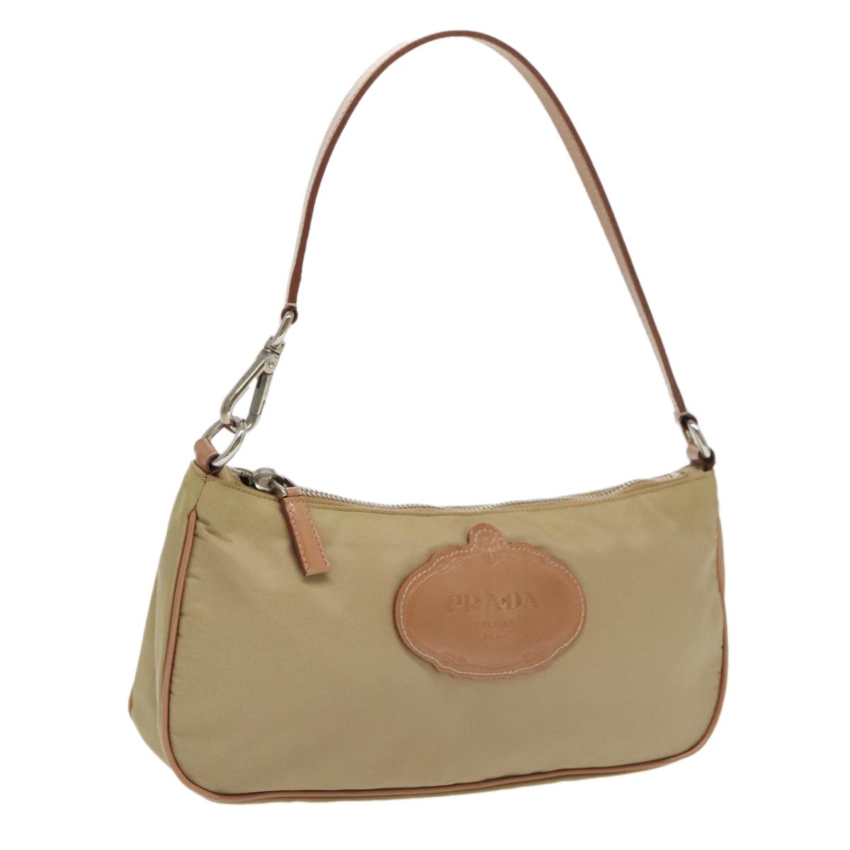 Prada Beige Synthetic Handbag (Pre-Owned) Size ONE SIZE - 1 Thumbnail
