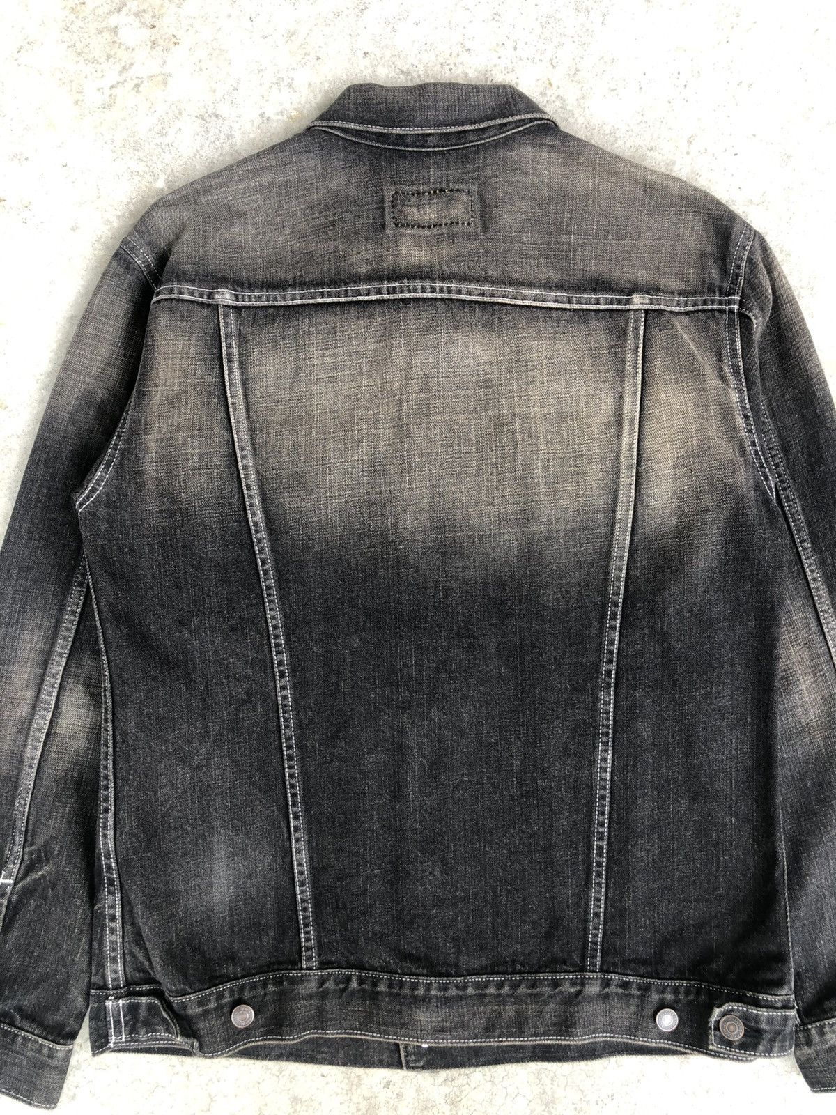 Levi's Y2k Levi’s Denim Jacket Mud Wash Distressed Size US L / EU 52-54 / 3 - 8 Thumbnail