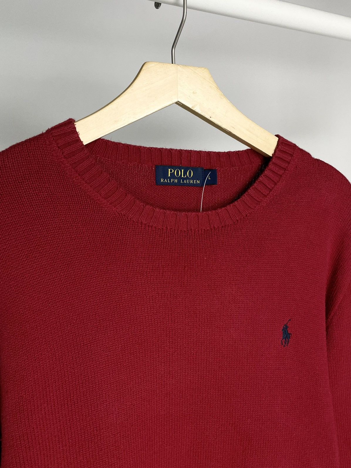 Polo Ralph Lauren Polo by Ralph Lauren ( Size M ) Vintage Red Knit Sweater Size US L / EU 52-54 / 3 - 4 Thumbnail