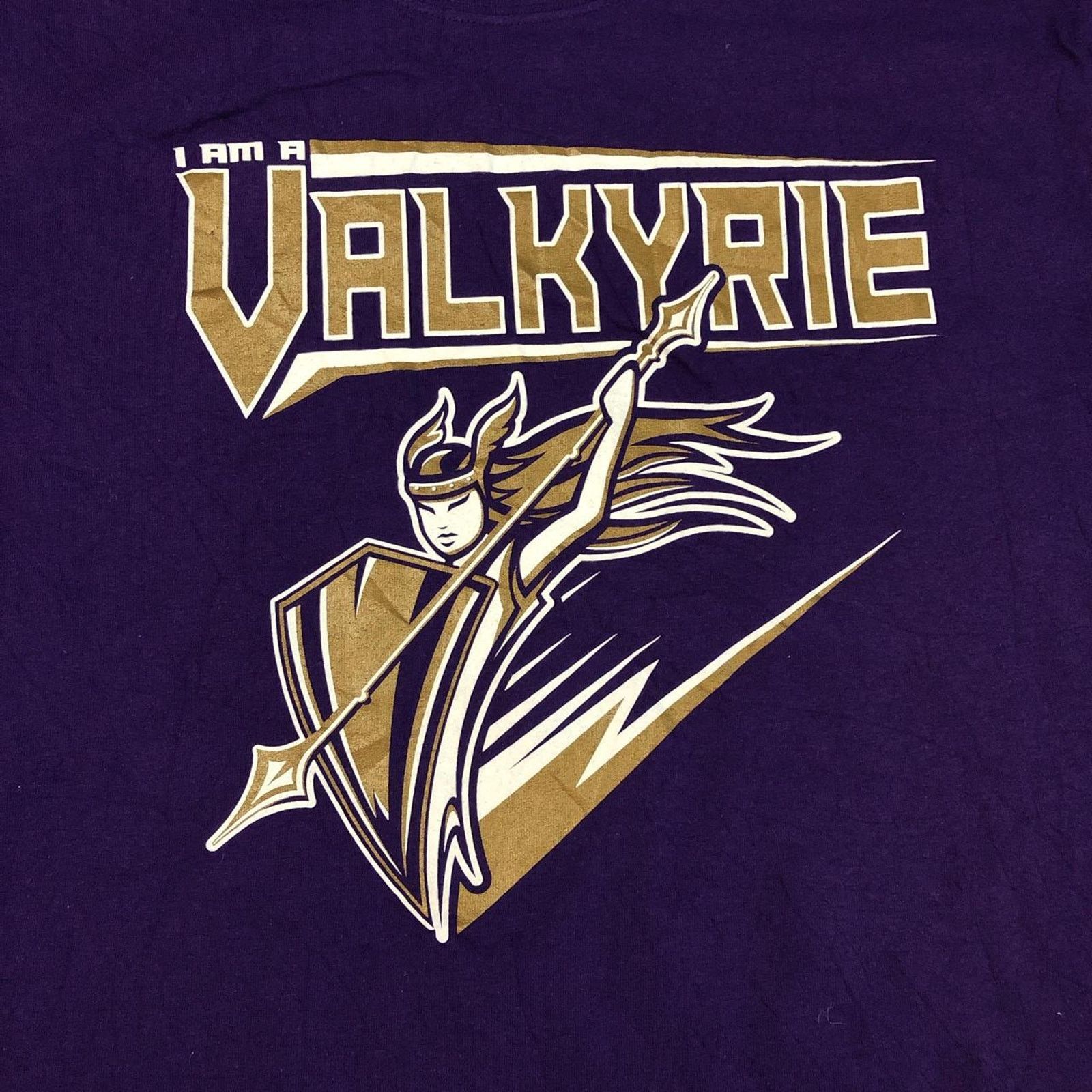 Gildan Purple ‘I Am A Valkyrie’ Graphic Tee Size US M / EU 48-50 / 2 - 3 Thumbnail