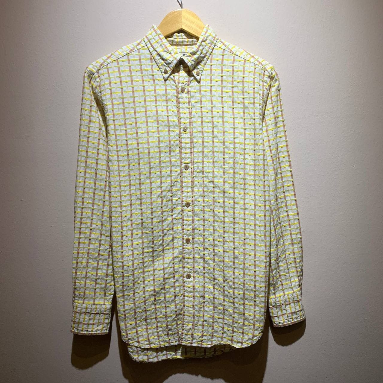 Katherine Hamnett London Pleated Striped Button Up Shirts