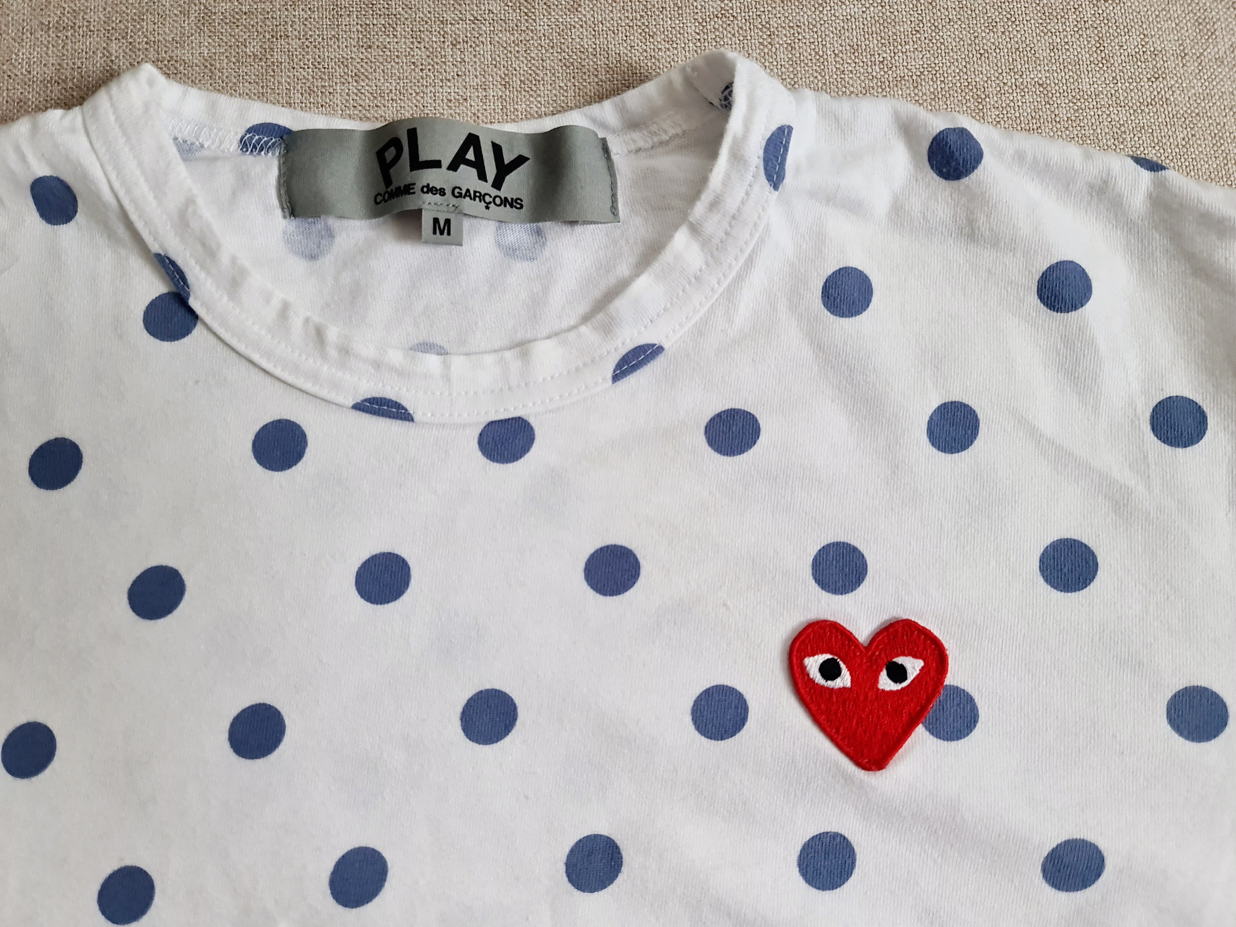 CDG by Comme des Garcons × Comme des Garcons × Comme des Garcons PLAY Comme Des Garçons ❤ Play Heard Polka Dots Long Sleeve Size M / US 6-8 / IT 42-44 - 4 Thumbnail