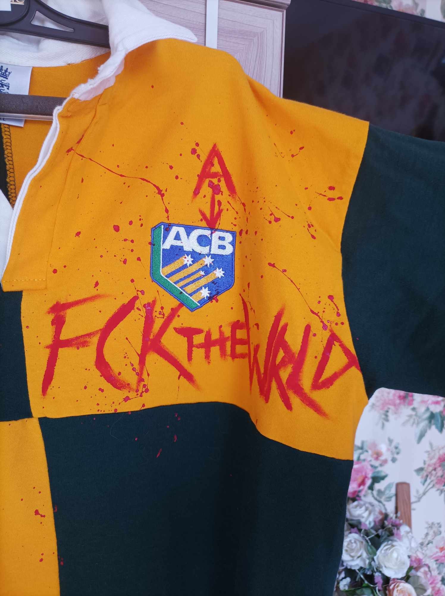 Other Custom Polo ACAB World Sucks Size US XL / EU 56 / 4 - 7 Thumbnail