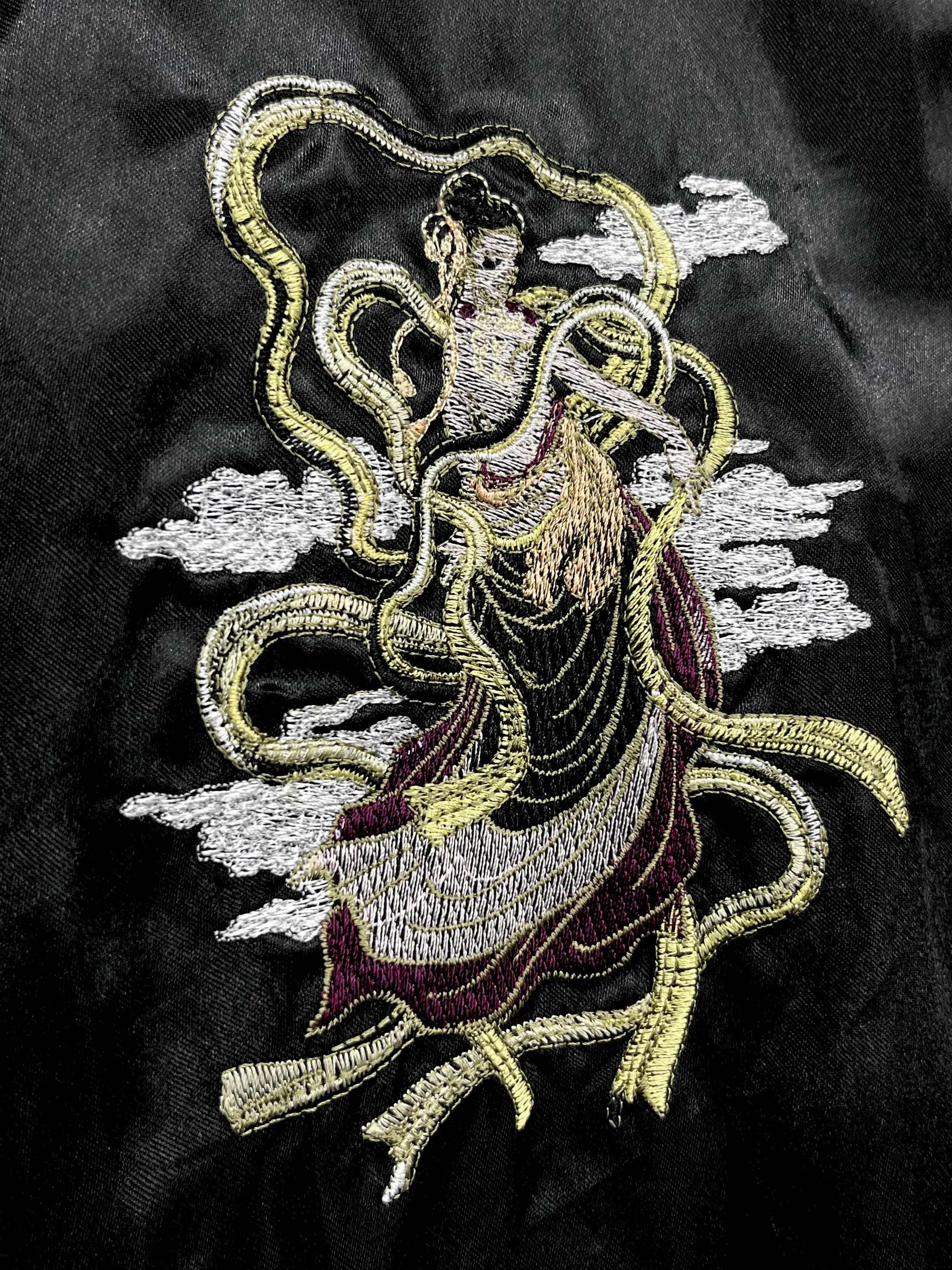 Beauty Beast 🔥JAPAN CRADLE GEISHA Sukajan Embroidery Souvenir Jacket Size US S / EU 44-46 / 1 - 8 Thumbnail