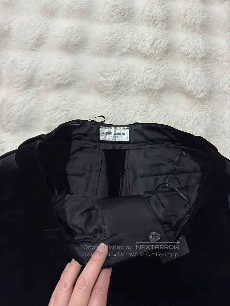 Saint Laurent Paris Saint Laurent Paris Velvet Smoking Trousers Size US 30 / EU 46 - 3 Thumbnail