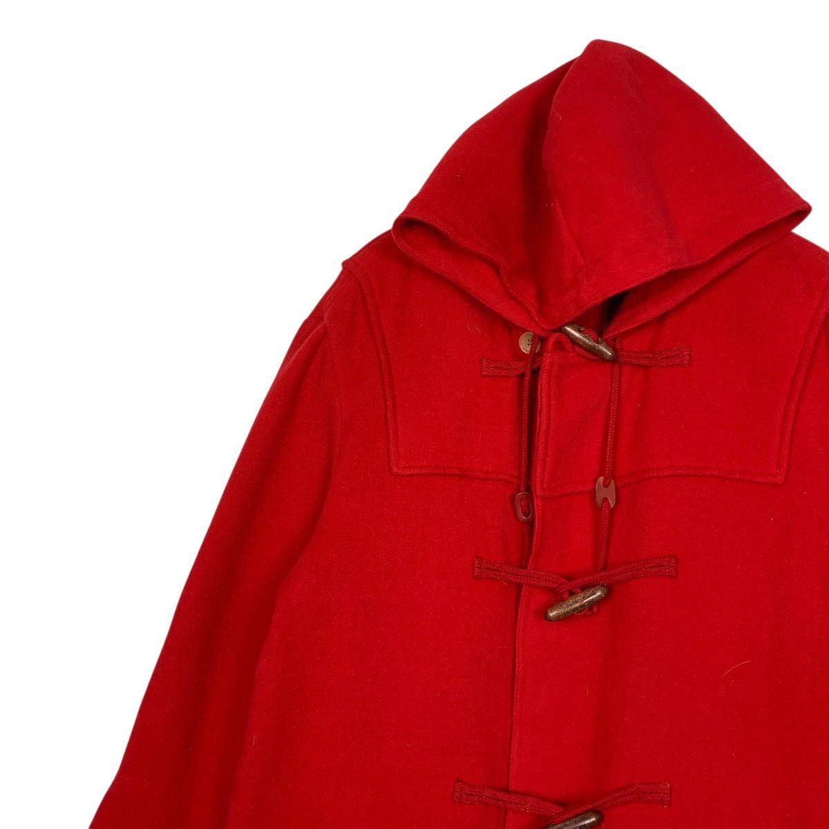 Japanese Brand Mademoiselle Non Non Red Wool Duffle Coat Size M / US 6-8 / IT 42-44 - 6 Thumbnail
