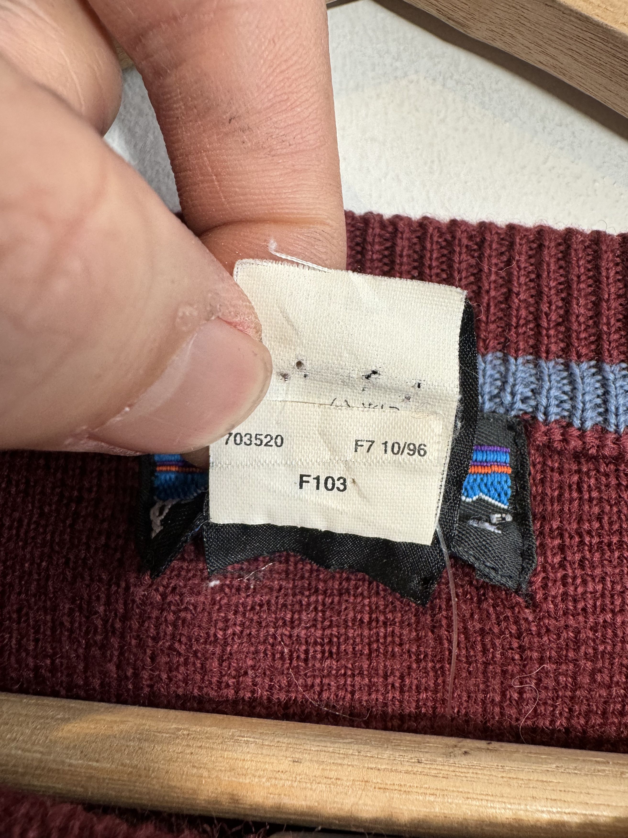 Patagonia 1996 Patagonia Micro Wool Knit Sweater Size XL Size US XL / EU 56 / 4 - 5 Thumbnail