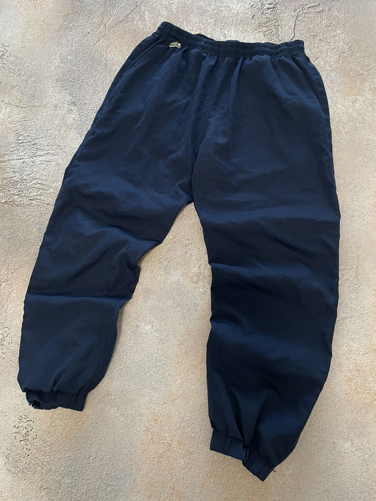 Lacoste Vintage Lacoste Nylon Navy Track Pants Size US 32 / EU 48 - 2 Thumbnail