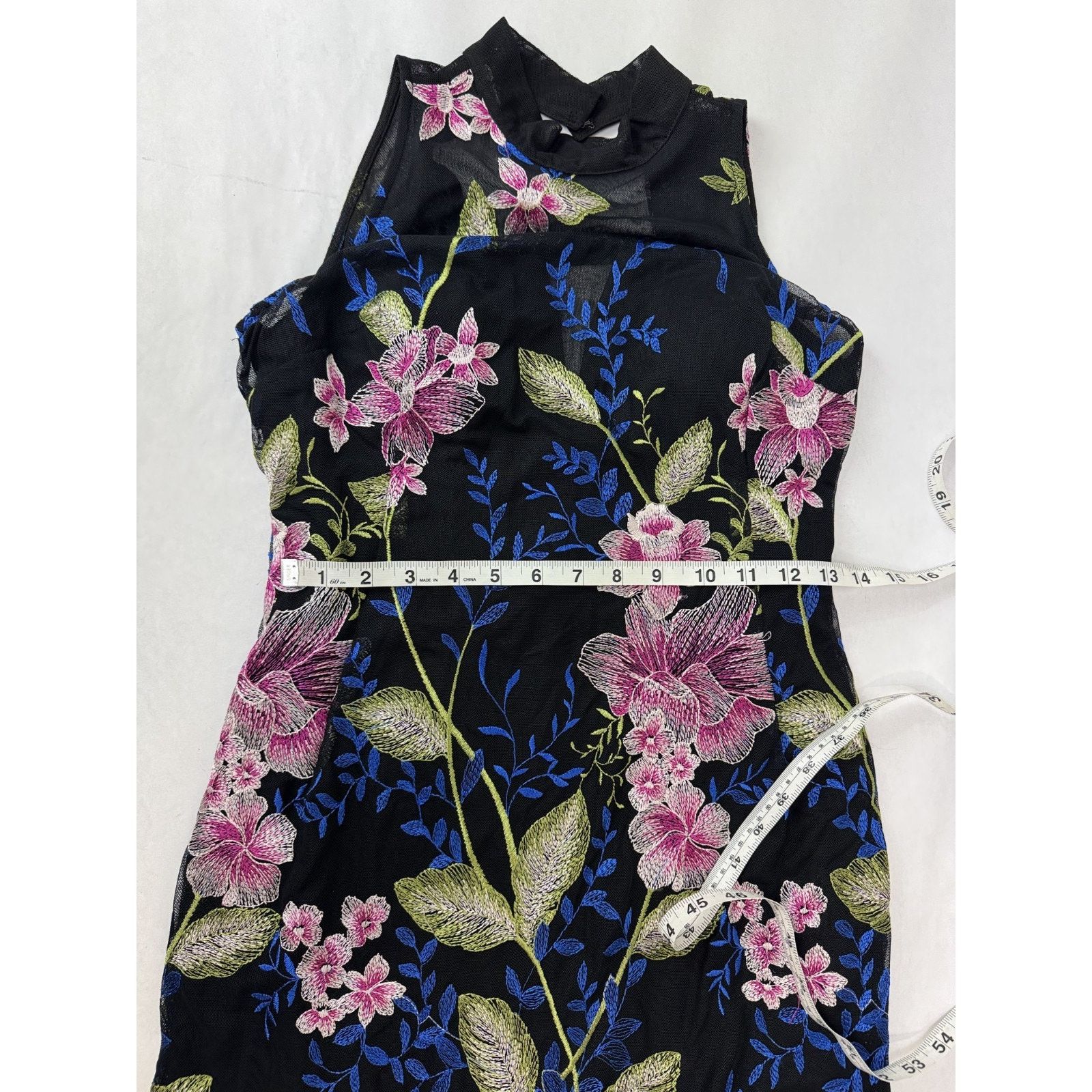 Nicole Miller Whimsigoth Cottagecore Nicole Miller Floral Dress Black 2 Size XS / US 0-2 / IT 36-38 - 11 Thumbnail