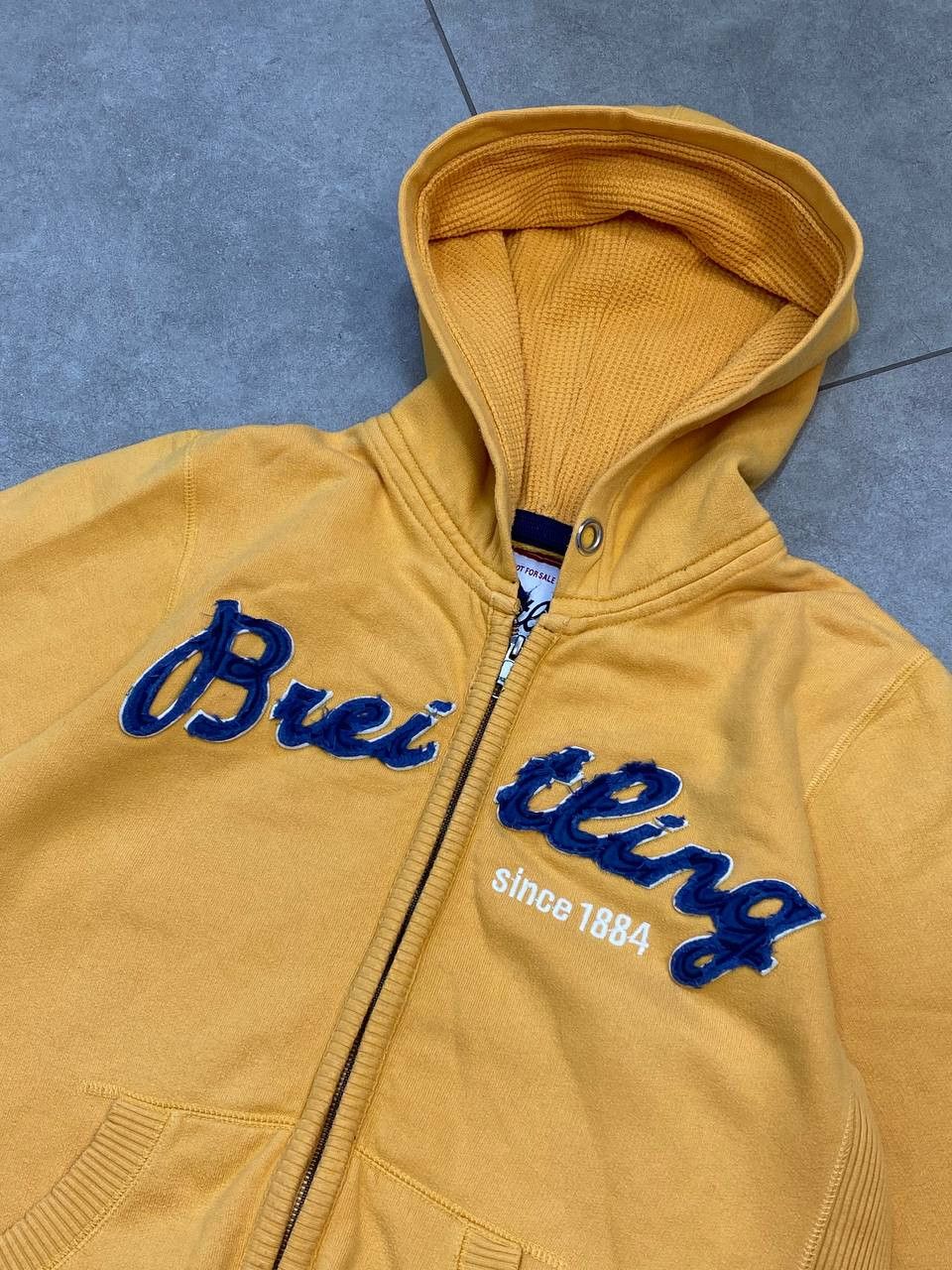 Breitling Vintage Breitling Destroyed Fleece Big Logo Zip Hoodie Size US M / EU 48-50 / 2 - 7 Thumbnail