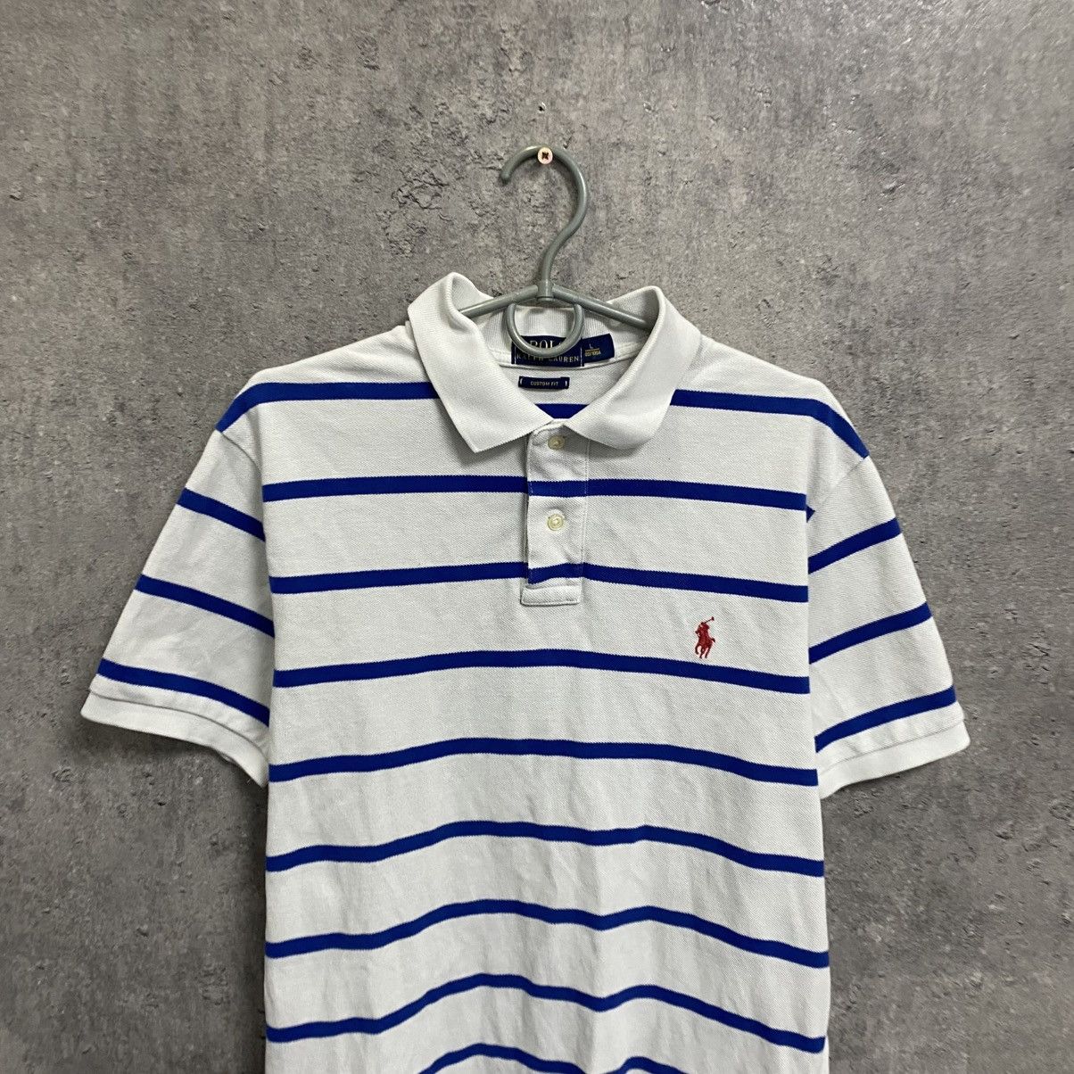 Polo Ralph Lauren Men’s Vintage 90s Polo Ralph Lauren Polo T-Shirt Striped Size US L / EU 52-54 / 3 - 3 Thumbnail