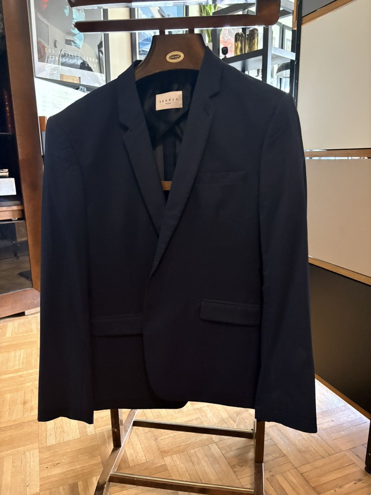 Sandro Sandro Dark Blue Blazer/Sportjacket Size 42R - 1 Thumbnail