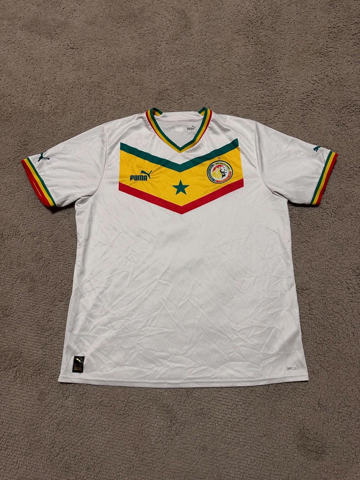 Puma SENEGAL HOME 2022 WORLD CUP SOCCER SHIRT FOOTBALL JERSEY Size US XL / EU 56 / 4 - 1 Thumbnail