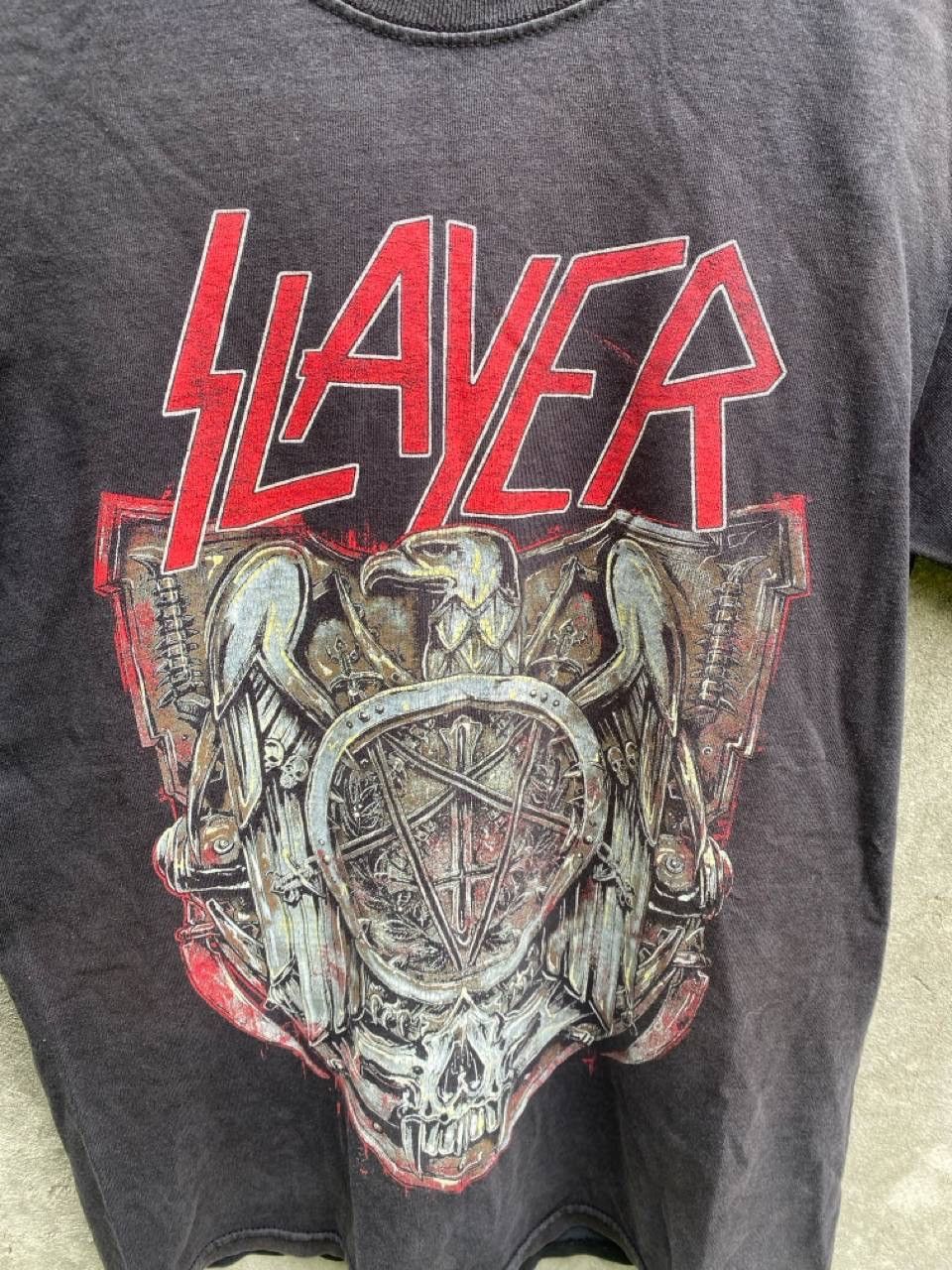 Vintage Slayer Eagle with shield black t-shirt Size US M / EU 48-50 / 2 - 3 Thumbnail