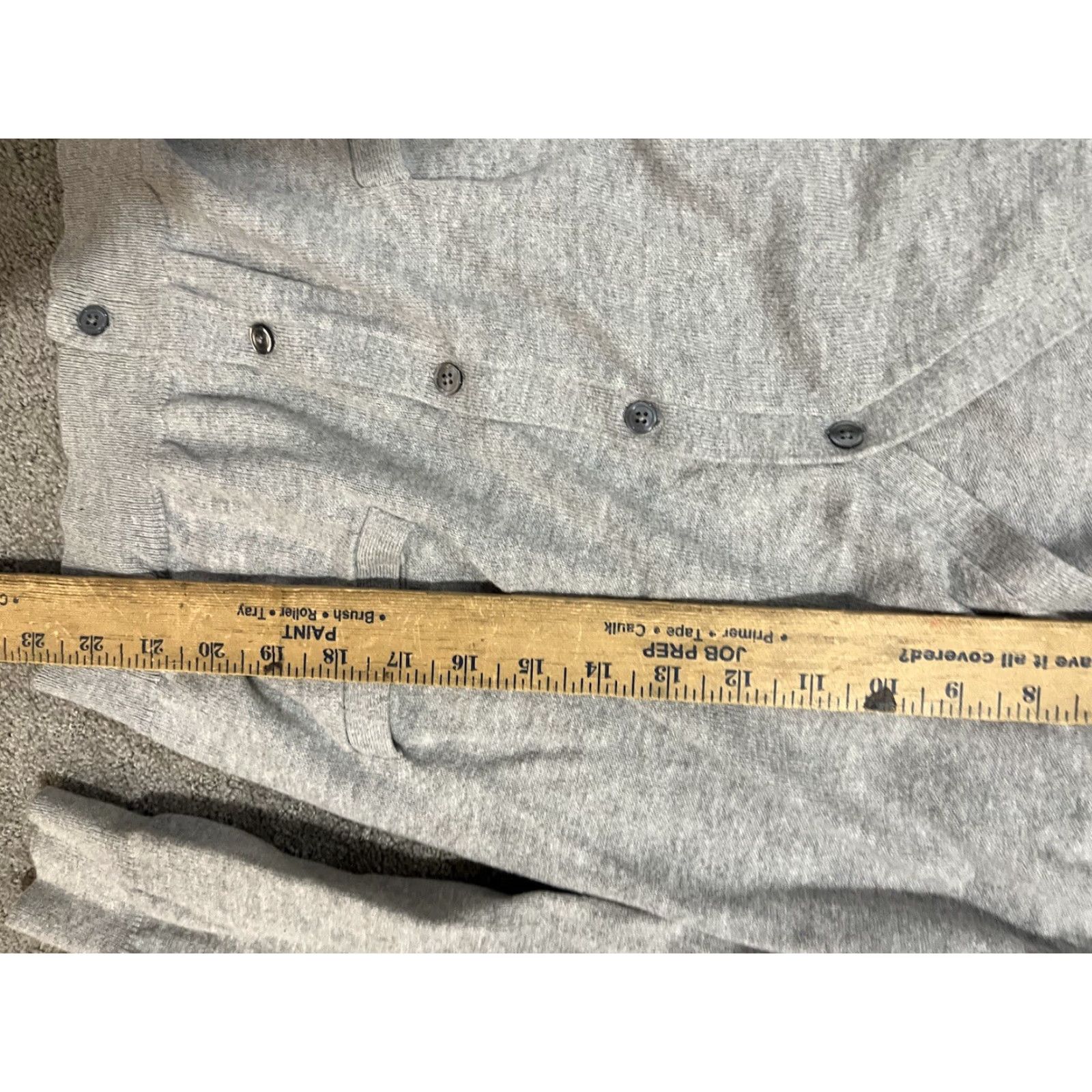 Gap Gap Cashmere Cardigan Sweater Women's Size M Gray 3/4 Sleeve Button-Up Modern Minimalist Size M / US 6-8 / IT 42-44 - 6 Thumbnail