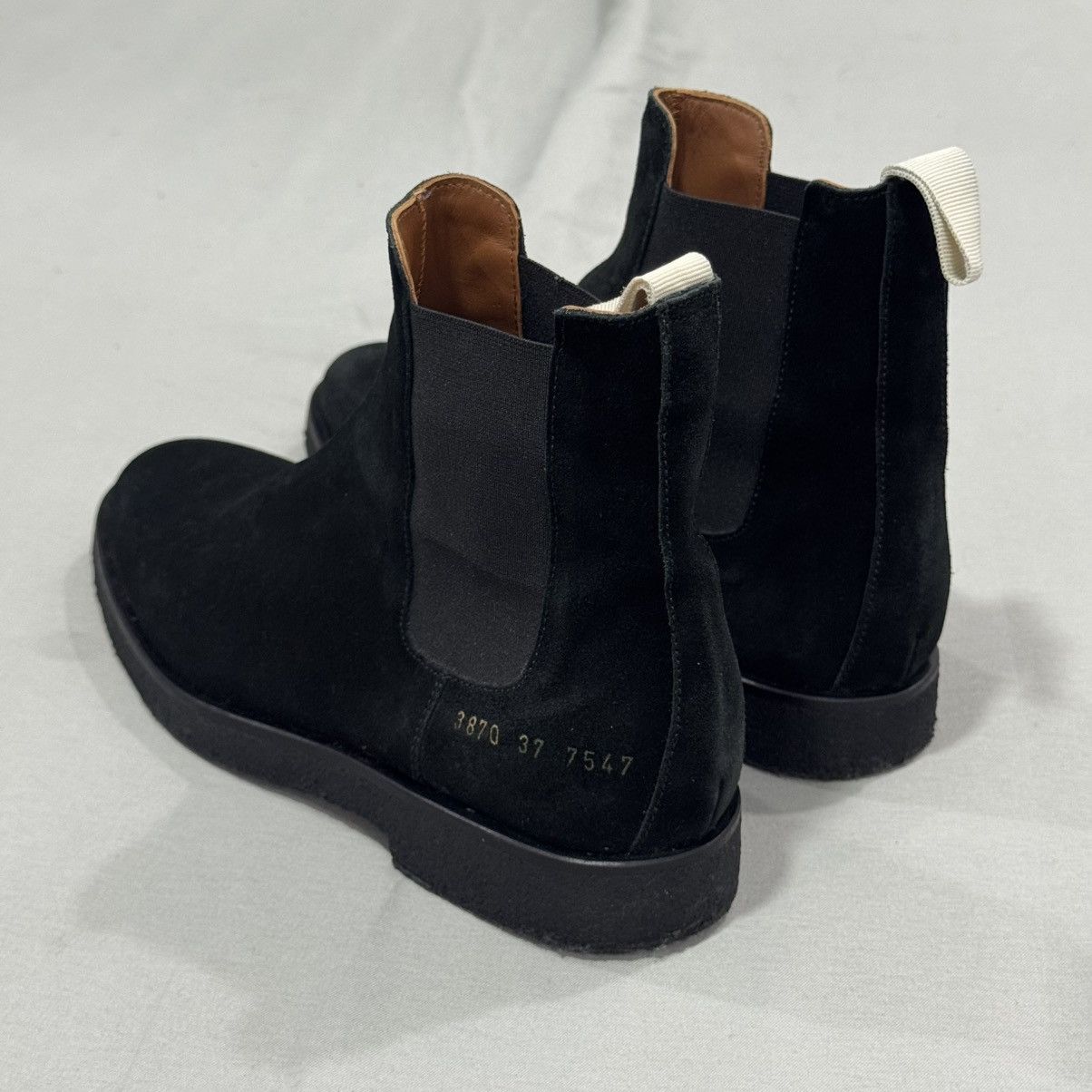 Common Projects Common Projects Women’s Chelsea Boots - Black Suede Size US 7 / IT 37 - 9 Thumbnail
