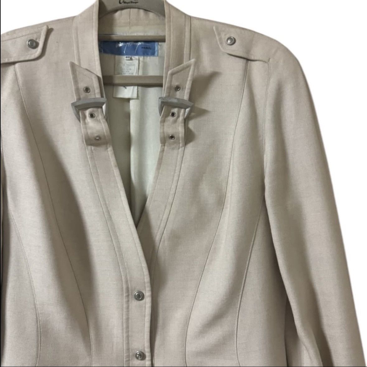 Thierry Mugler Thierry Mugler 1980s Belted Rayon&Linen Jacket Size M / US 6-8 / IT 42-44 - 3 Thumbnail