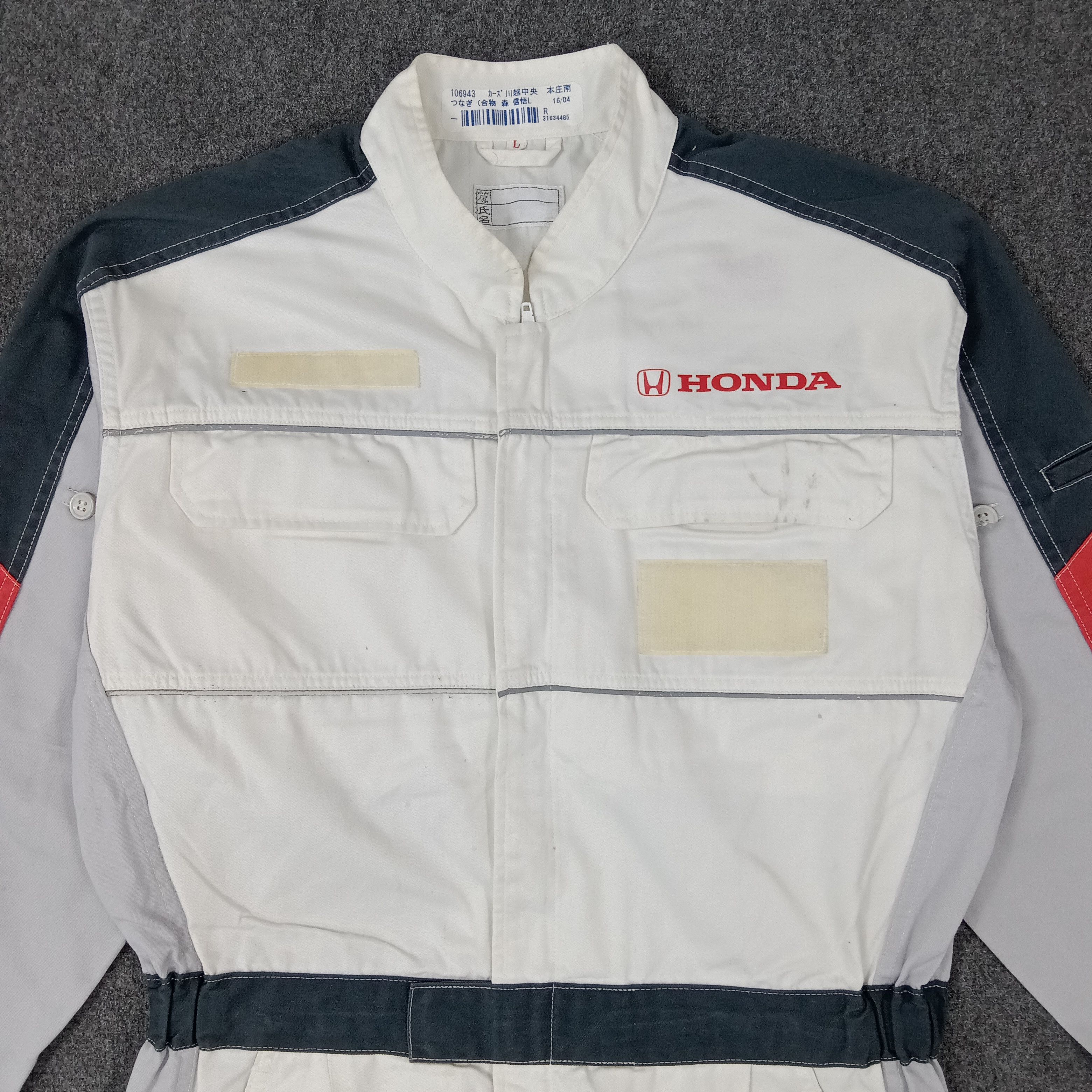 Honda × Japanese Brand HONDA Japanese Racing Team Workwear Coverall Jacket Size US M / EU 48-50 / 2 - 6 Thumbnail