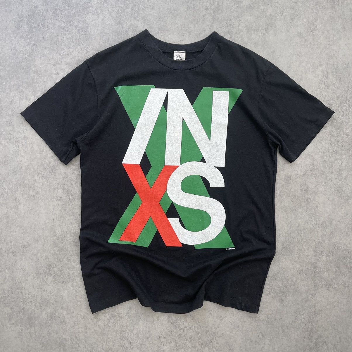 Vintage INXS - “The X Factor” Australian April 1991 Tour Tee Size US XL / EU 56 / 4 - 1 Thumbnail
