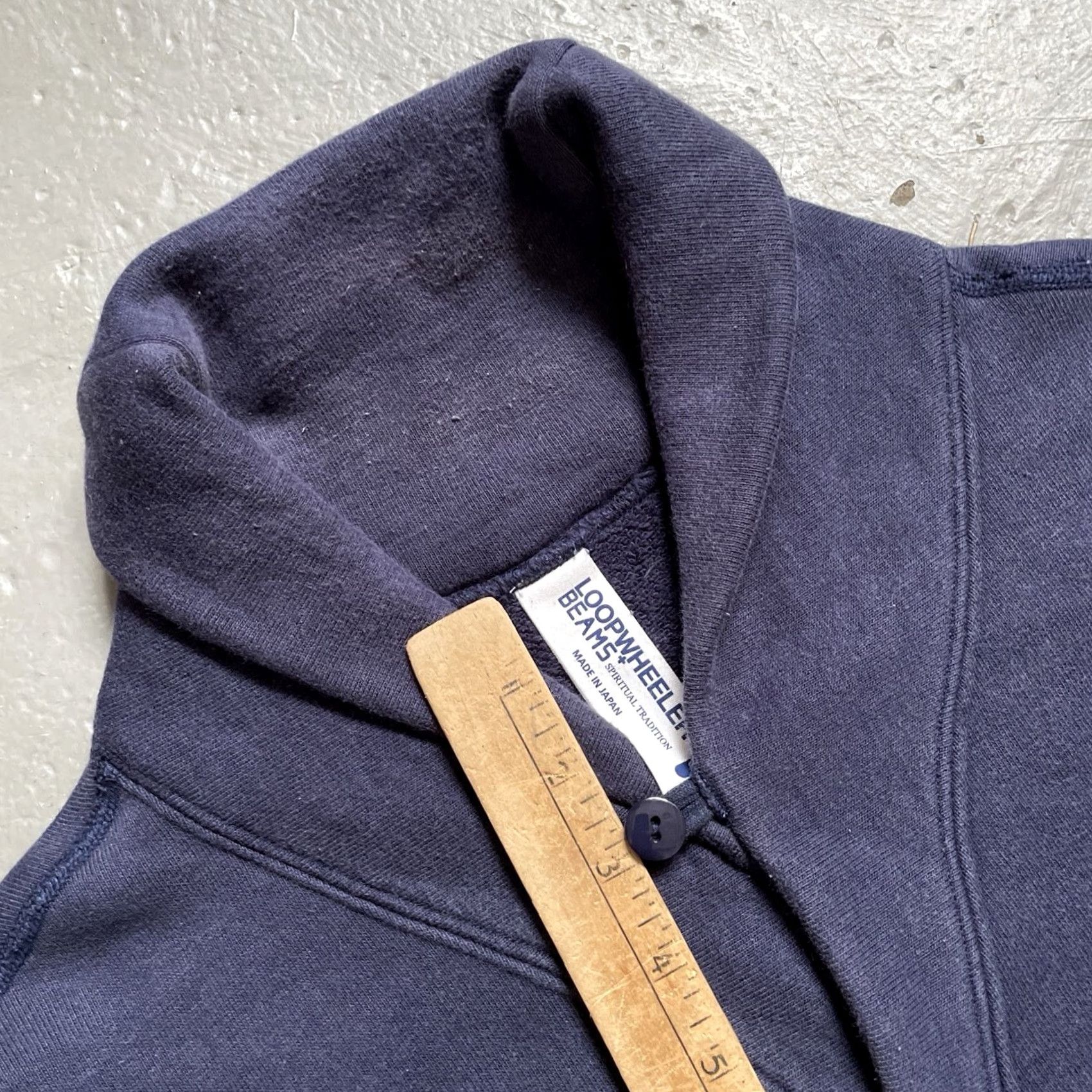 Beams Plus Loopwheeler x Beams Plus + Shawl Cardigan Sweater Heavy Sweat Made In Japan S Unisex Adults Blue Cotton Vintage 90s Americana Designer Sh? Wait Size US S / EU 44-46 / 1 - 4 Thumbnail