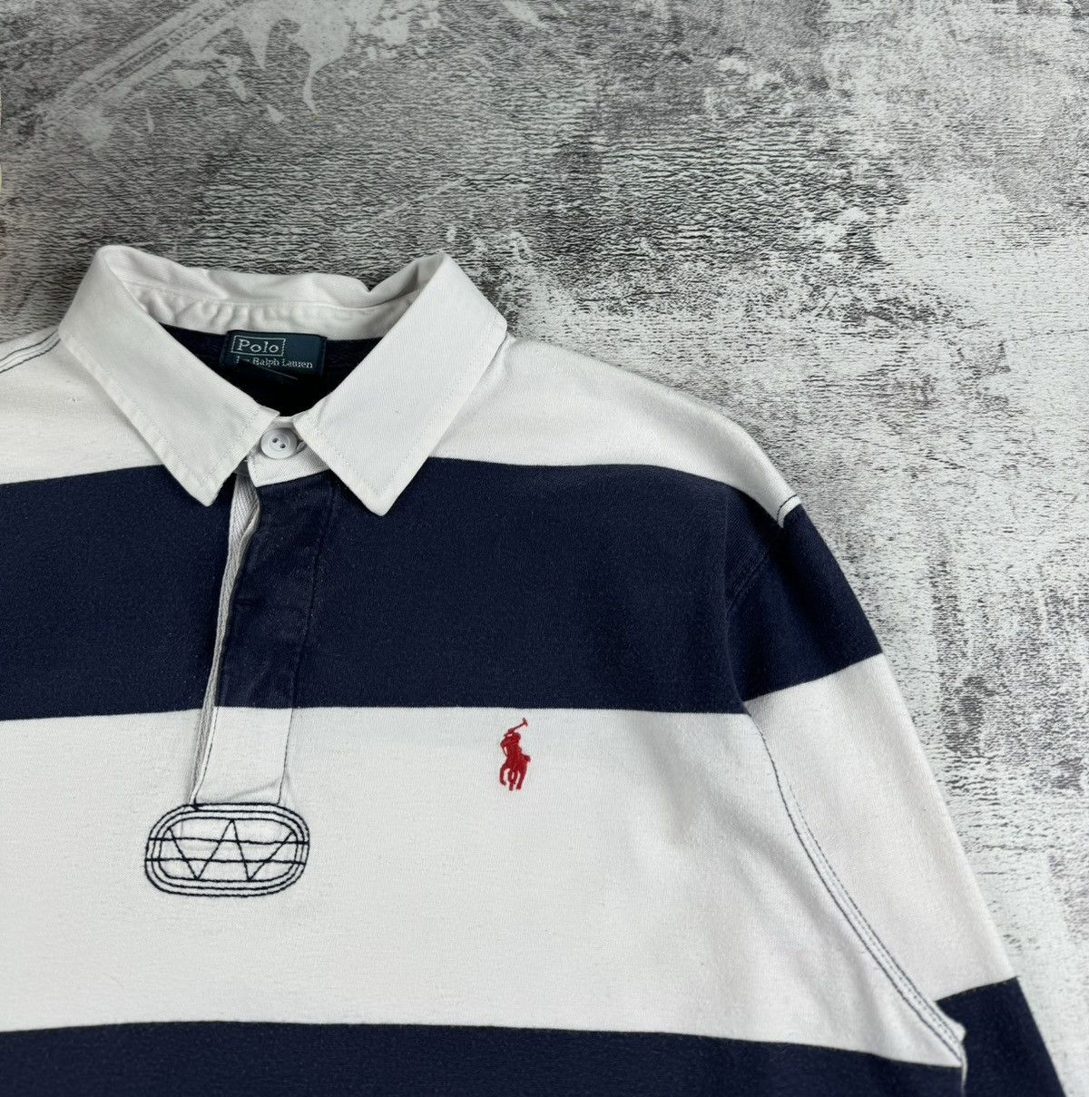 Polo Ralph Lauren 90S Polo Ralph Lauren Striped Retro M Pullover Longsleeve Size US M / EU 48-50 / 2 - 7 Thumbnail