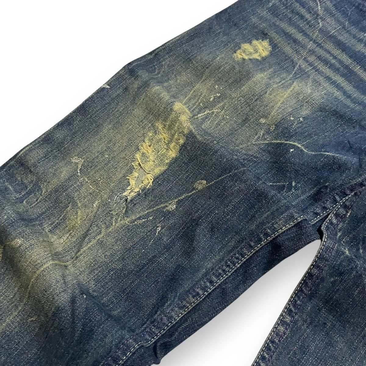 If Six Was Nine ORIGINAL VINTAGE NYLAUS PREMIUM SPLASHED DENIM (35×45) Size US 35 - 6 Thumbnail