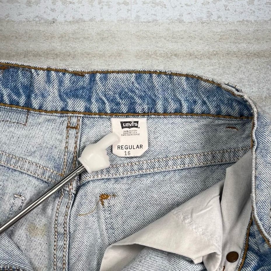 Levi's Vintage 90s Orange Tab Levis Jeans 34x38 Regular Light Wash Size 24" / US 00 / IT 34 - 5 Thumbnail