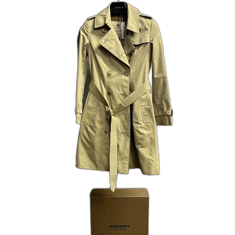 Burberry Burberry Beige Double-Breasted Long Coat Size US S / EU 44-46 / 1 - 1 Thumbnail